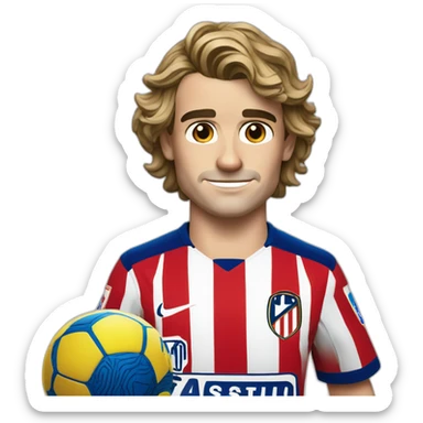 Antoine Griezmann avec ballon d’or sticker