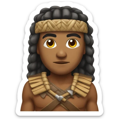 Polynesian warrior sticker