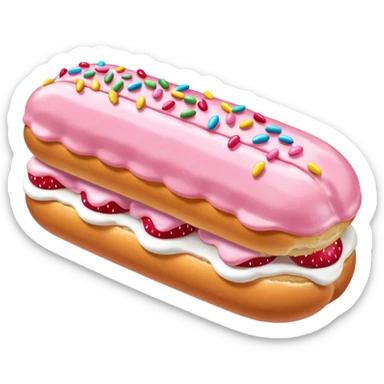 Strawberry frosting éclair























 sticker