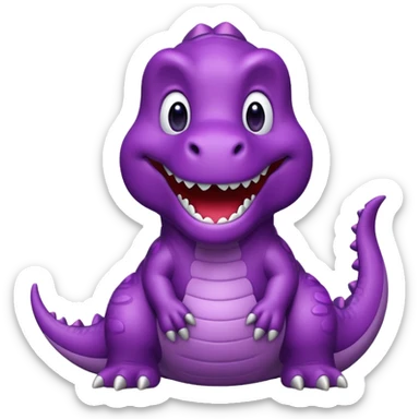 Barney the dinosaur sticker