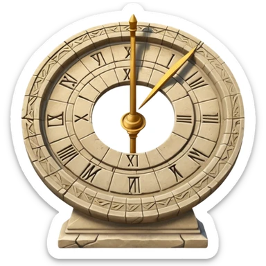 ancient sundial sticker