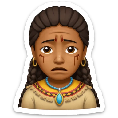 An fsu emoji with an fsu fan crying/depressed so a Seminole sticker