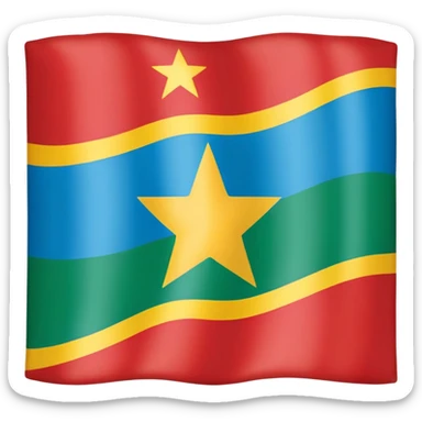 Congolese flag sticker