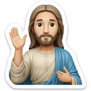 jesus statue in brazil sticker