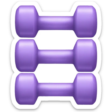 Lilac dumbbells sticker