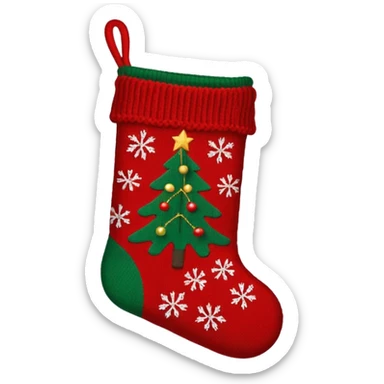 christmas sweater black stocking sticker