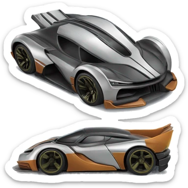 Side view Hot wheels the mandalorian hypercar 1car  sticker