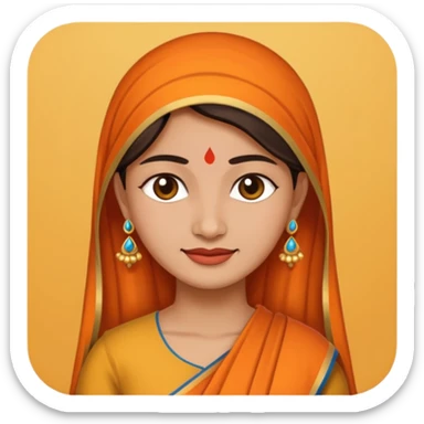 India woman sticker