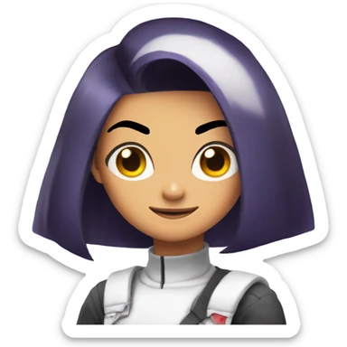 jessie from team rocket style sticker