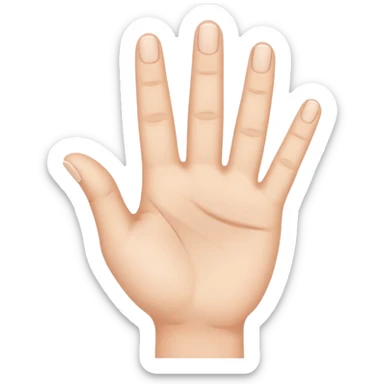 Three-finger salute sticker