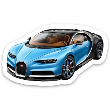 Bugatti Chiron best view  sticker