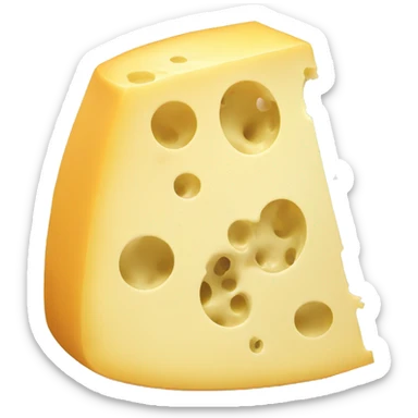 Cheese eating cheese sticker