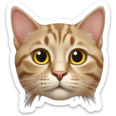 Cat that sens hearts sticker