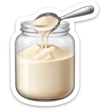 1 scoop de colageno (en un tarro) sin que se caiga sticker