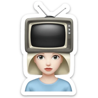 Skivid toilet TV woman from Skividi toilet sticker