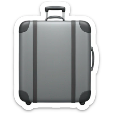 grey suitcase sticker