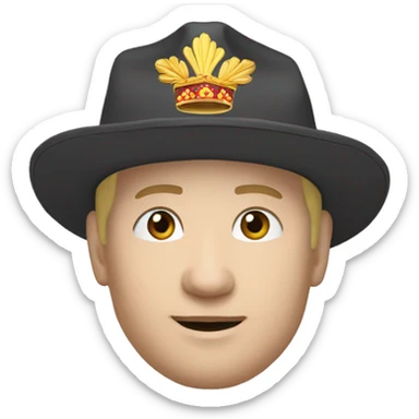 Vladimir poutine avc une casquette  sticker