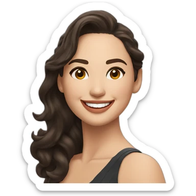 Happy Gal Gadot sticker