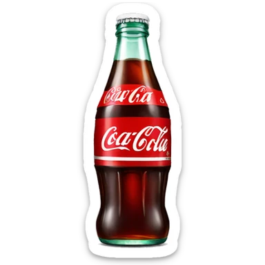 coca cola bottle, ios sticker