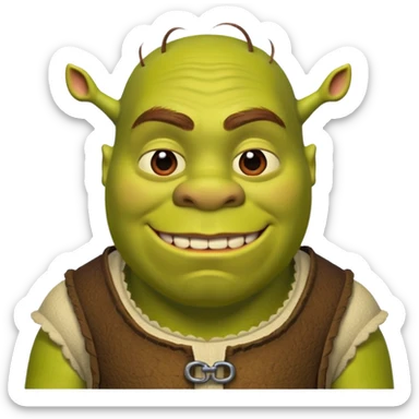 Shrek asombrado sticker
