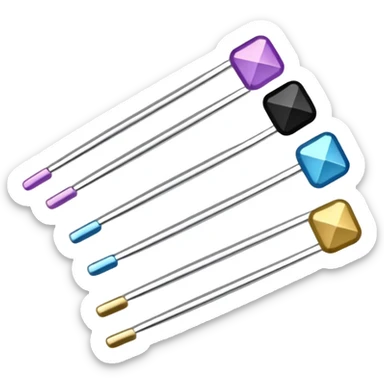 Bobby pins of different colour's  sticker