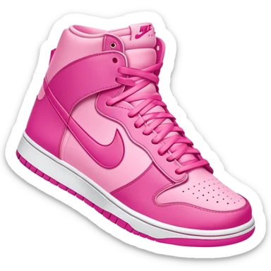 Nike shoes Dunki pink one shoes  sticker