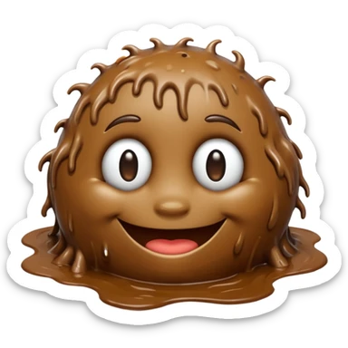 smiling mud emoji sticker