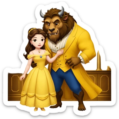 Beauty and the beast  sticker
