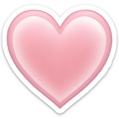 Light pink heart sticker