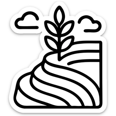 rice terraces sticker