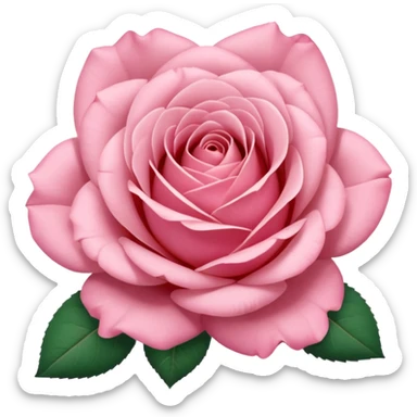 Polaroid photo of a pink rose  sticker