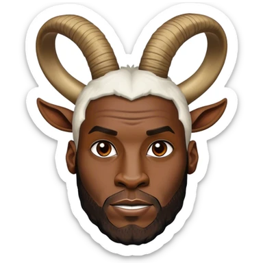 LeBron James as a goat sticker