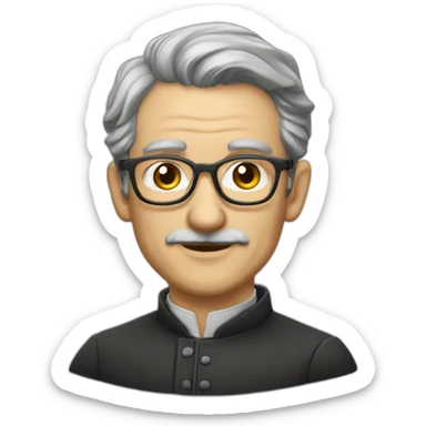 profesor salomon de morande con compañia sticker