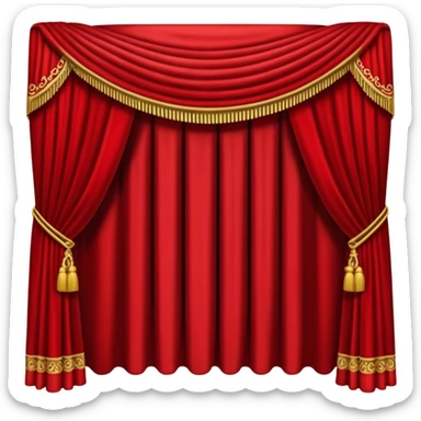 theatre Curtain sticker