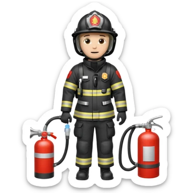 Firefighter Suit sticker