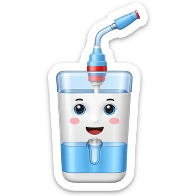oral irrigator sticker