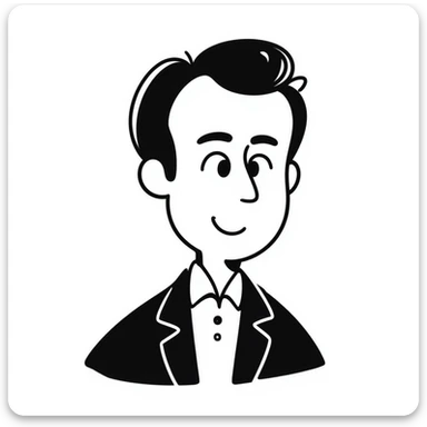 sketch of Emmanuel Macron sticker