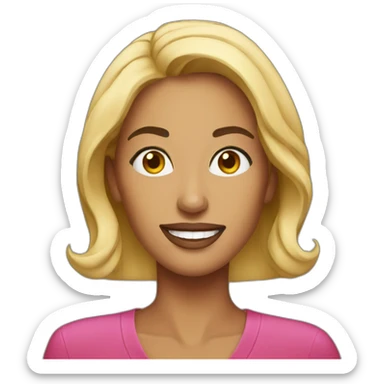 woman tv host  sticker