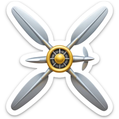 airplane propeller sticker