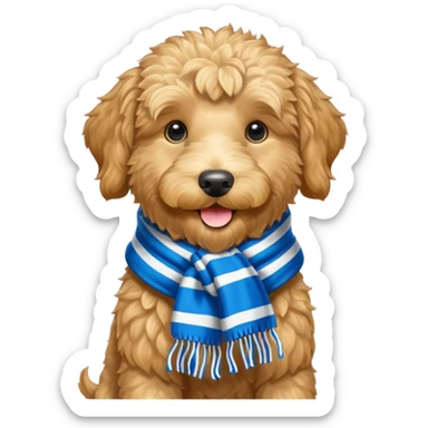 Huddersfield town golden doodle sticker