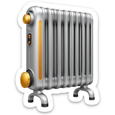 radiator heater sticker