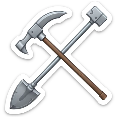 PICKAXEFROM THE MINECRAFT GAME sticker