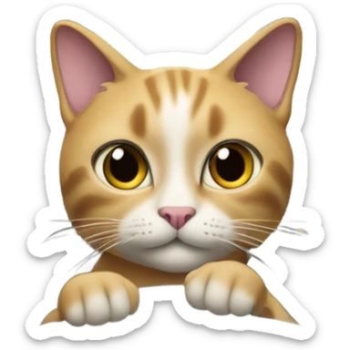 Cat driving a Mercedes sticker