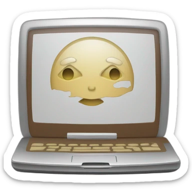 laptop with site sticker