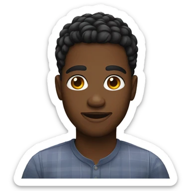 Black gay person sticker