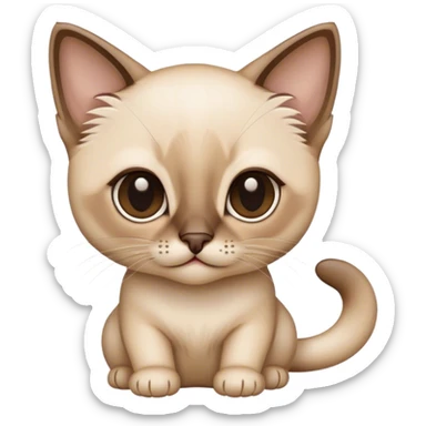 Siamese kitten sticker