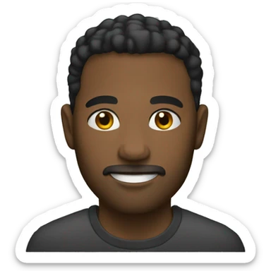 4x4 color negro sticker