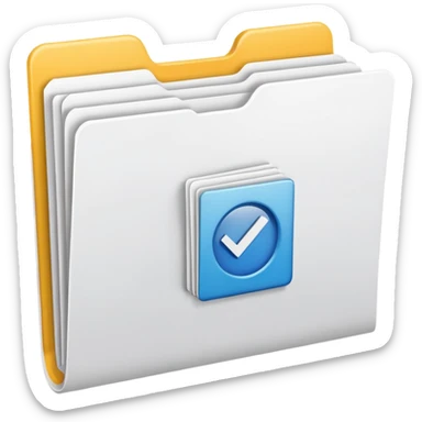 folder that says activites follwed by stack of forms  sticker