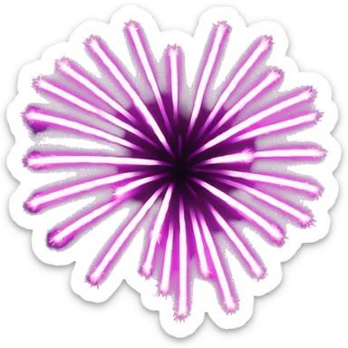 Pink and purple fireworks  sticker