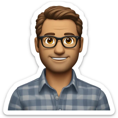 Memoji of Andrew Huberman	Intellectual, tortoiseshell glasses, crisp button-downs	Jacked, intellectual, wears shirts sticker